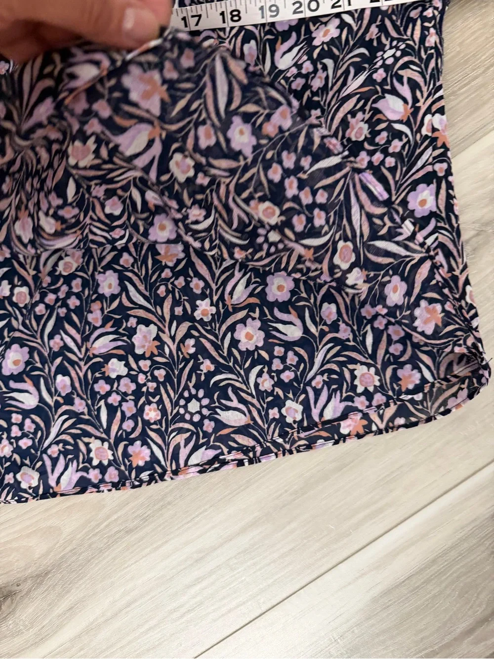 J. Crew Black Floral Ruffle-Sleeve Blouse with Pink Print Sz XL